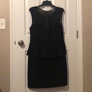 Peplum Black Dress